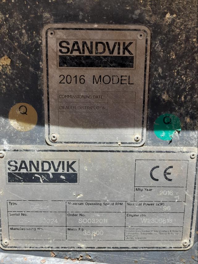 JUN-16-2018 SANDVIK QL44T (MOBILE SCALPING SCREEN)